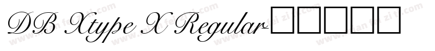DB Xtype X Regular字体转换